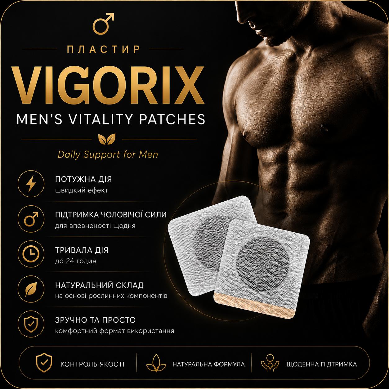 VIGORIX — упаковка та пластирі