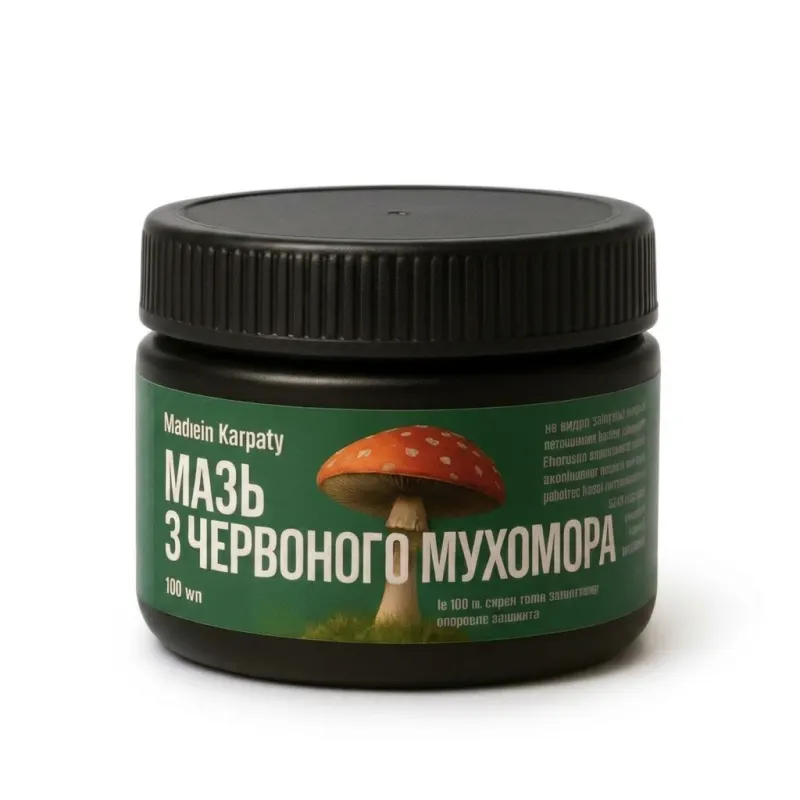 Мазь із червоного мухомора — банка